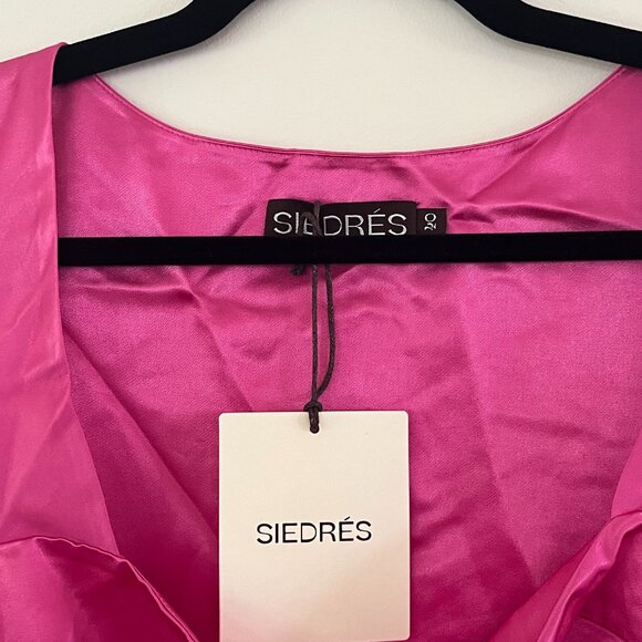 SIEDRÉS Pink Gaia Midi Dress - new with tags - Picture 4 of 6
